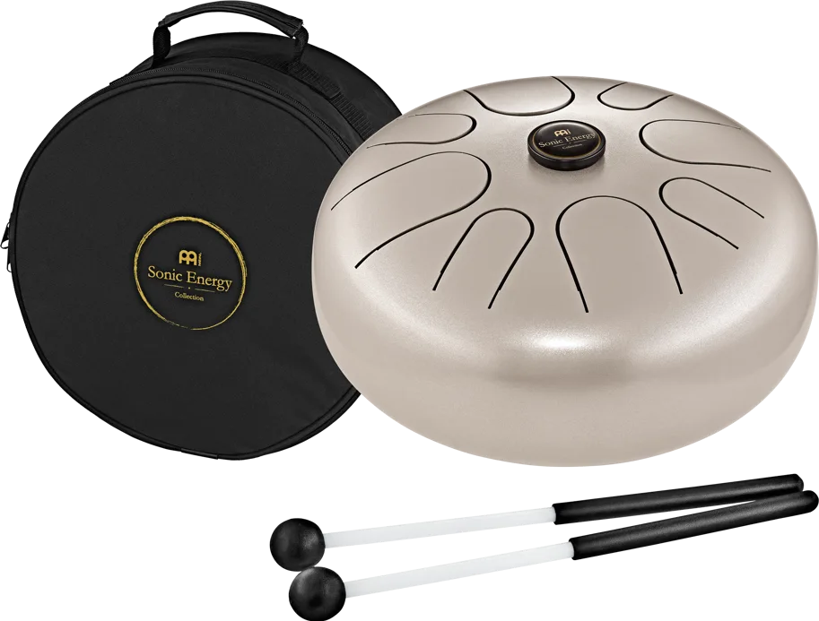 Steel Tongue Drum - G-Minor - Pearl Grey