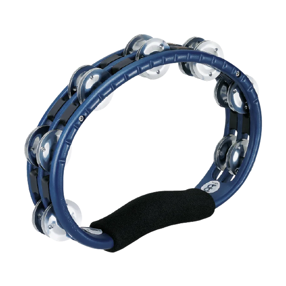 Traditional Hand ABS Tambourine - Aluminum - Blue