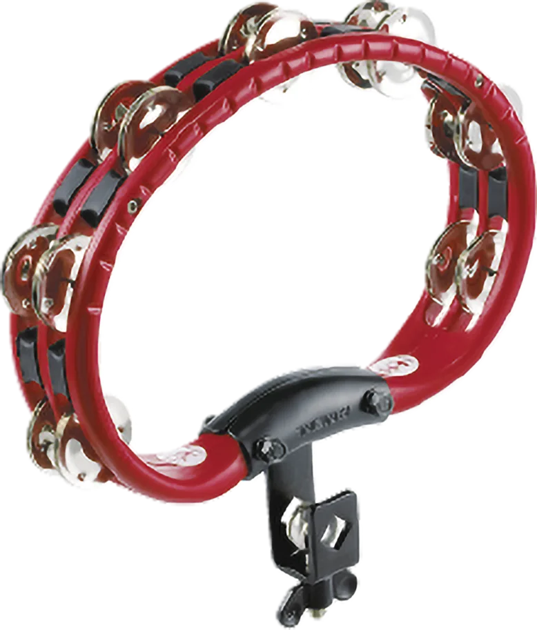 Mountable ABS Tambourine - Steel Jingles - Red