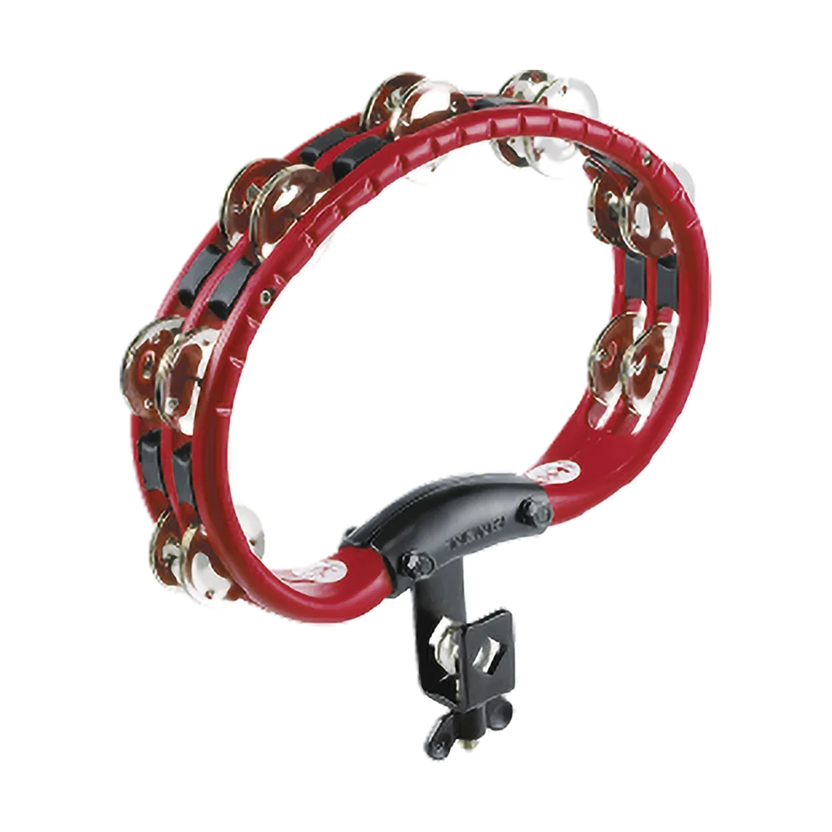 Mountable ABS Tambourine - Steel Jingles - Red