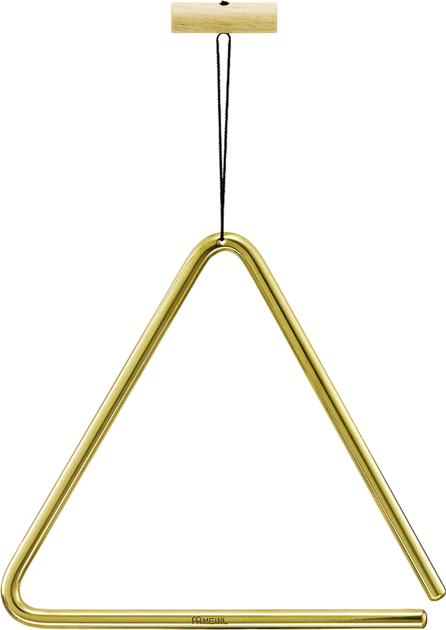 8" Triangle - Solid Brass