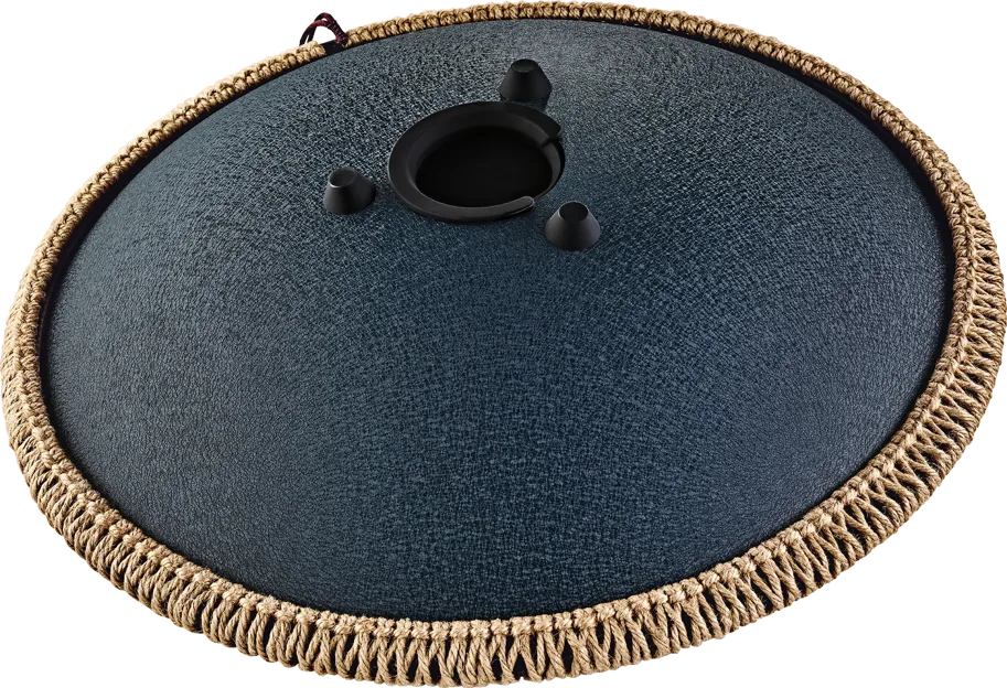 Octave Steel Tongue Drum - D-Amara - Blue Engraved
