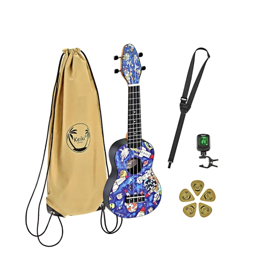 Keiki® Ukulele Package - Soprano - Spaceman