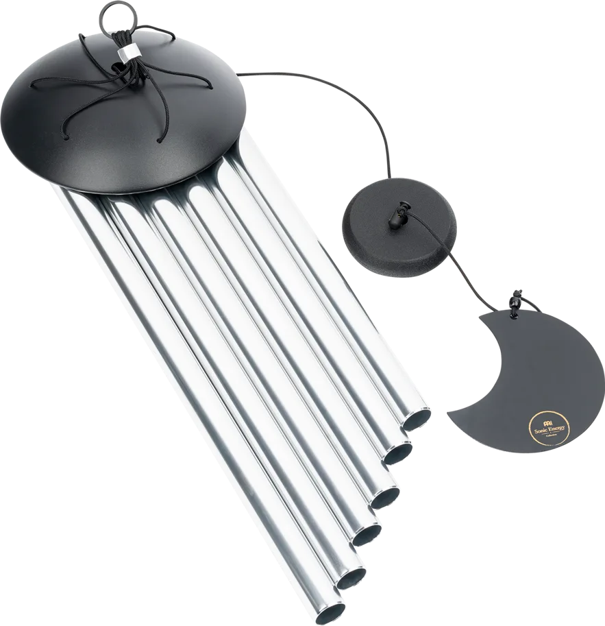 Moon Meditation Chime 32" - Silver