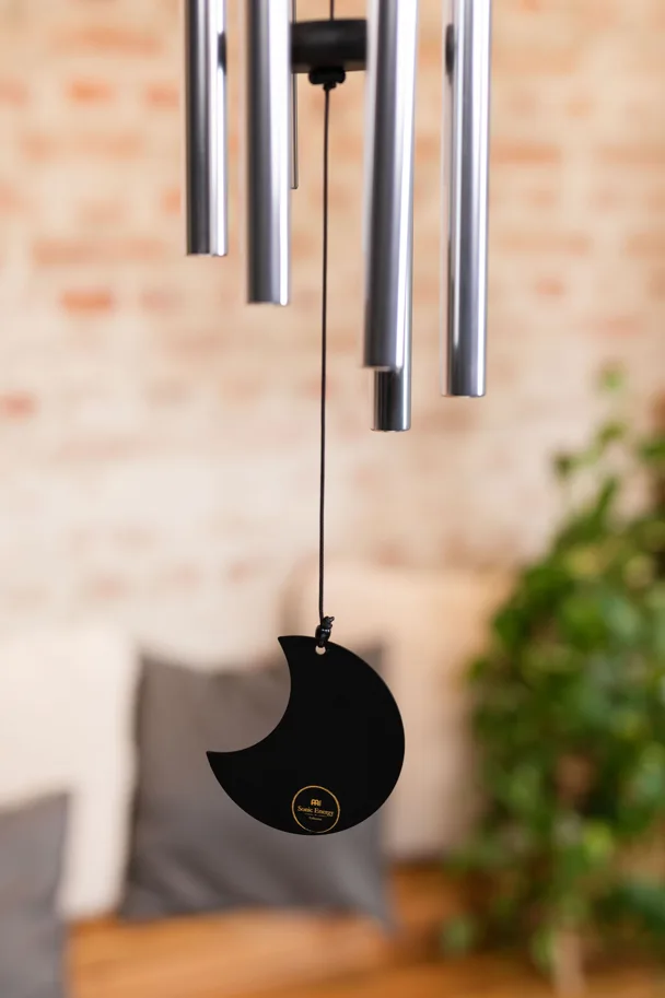 Moon Meditation Chime 32" - Silver