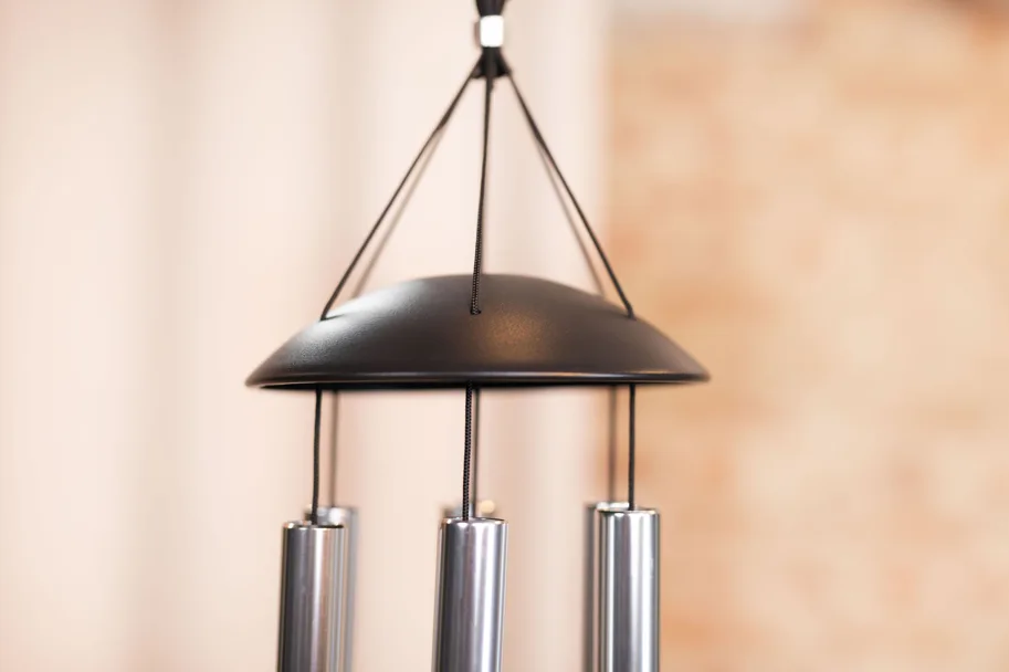 Moon Meditation Chime 32" - Silver