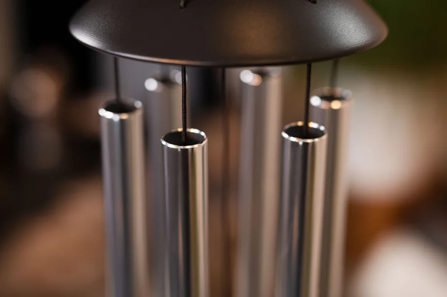 Moon Meditation Chime 32" - Silver