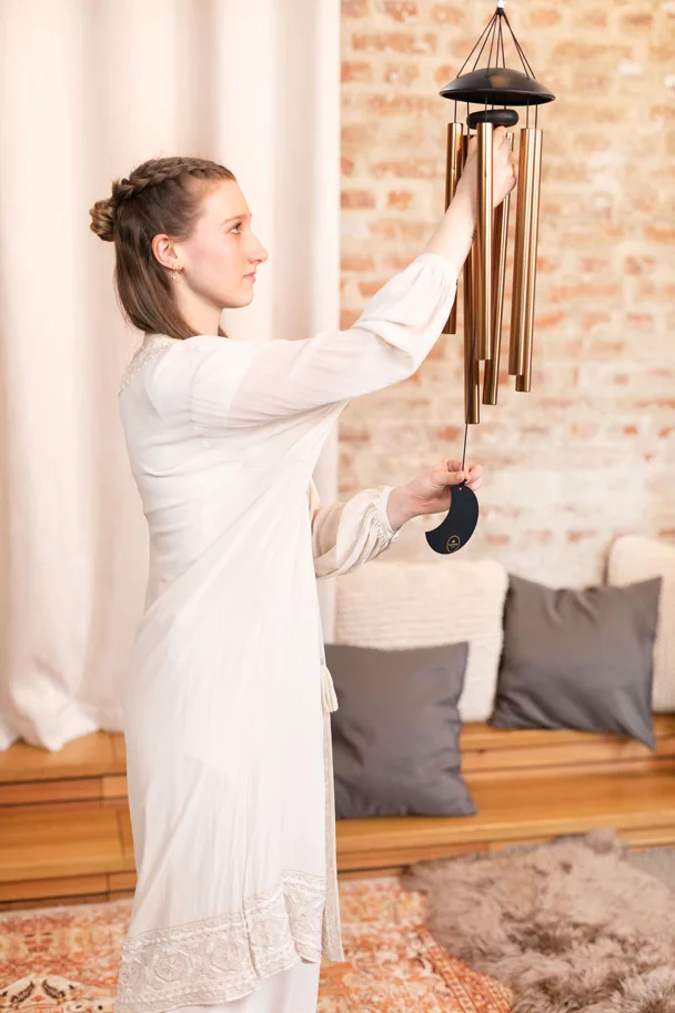 Moon Meditation Chime 32" - Bronze