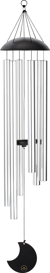 Moon Meditation Chime 44" - Silver