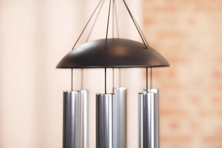 Moon Meditation Chime 44" - Silver