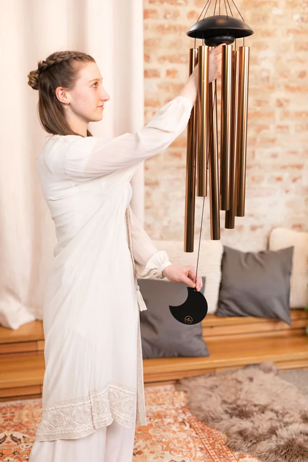 Moon Meditation Chime 44" - Bronze