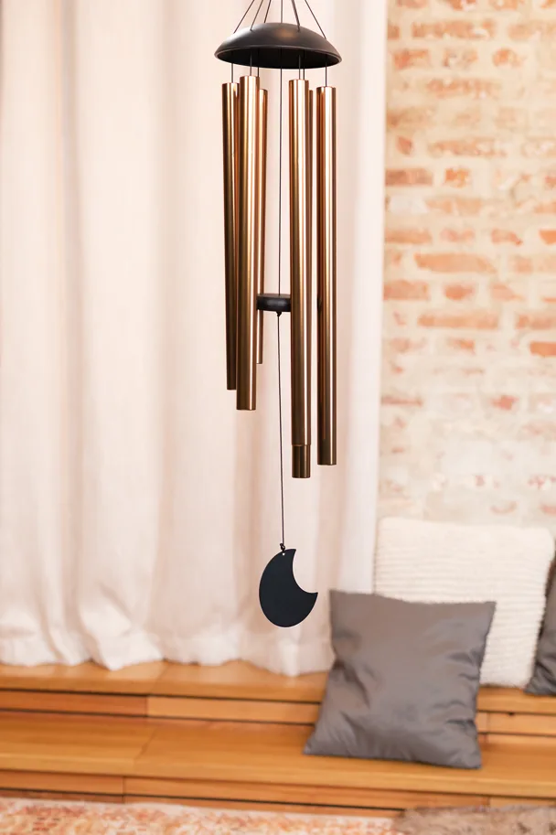 Moon Meditation Chime 44" - Bronze