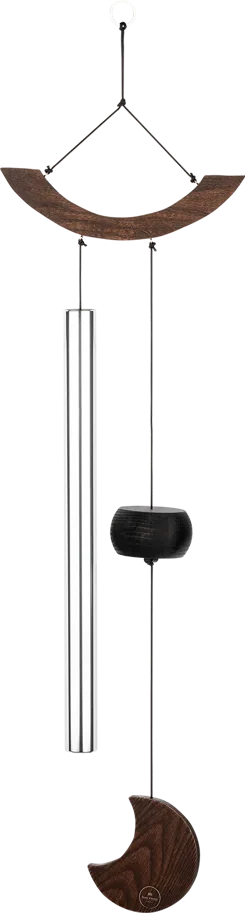 Moon Meditation Chime 35" - Silver