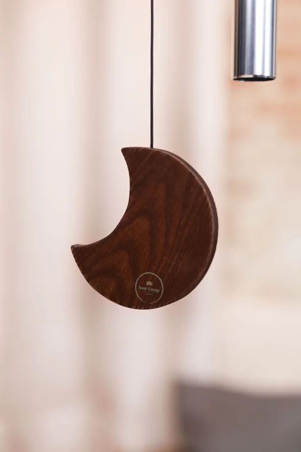 Moon Meditation Chime 35" - Silver