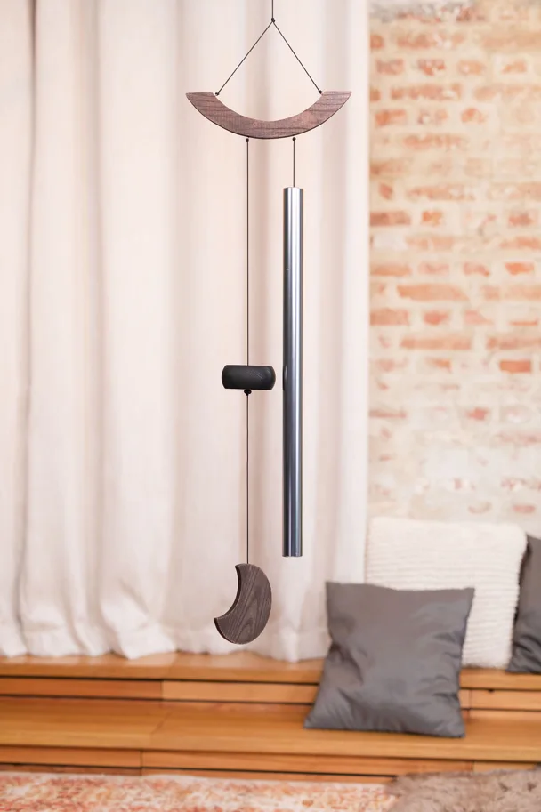 Moon Meditation Chime 49" - Silver