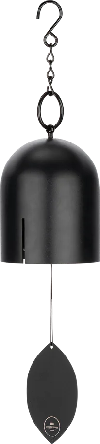 Hanging Iron Bell 18" - Black