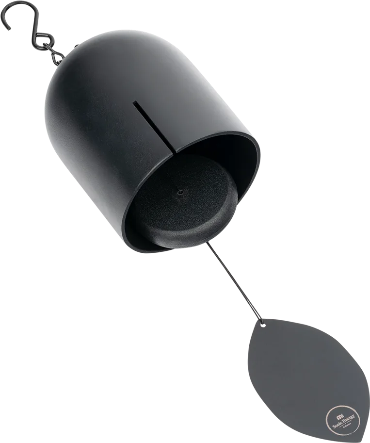 Hanging Iron Bell 18" - Black