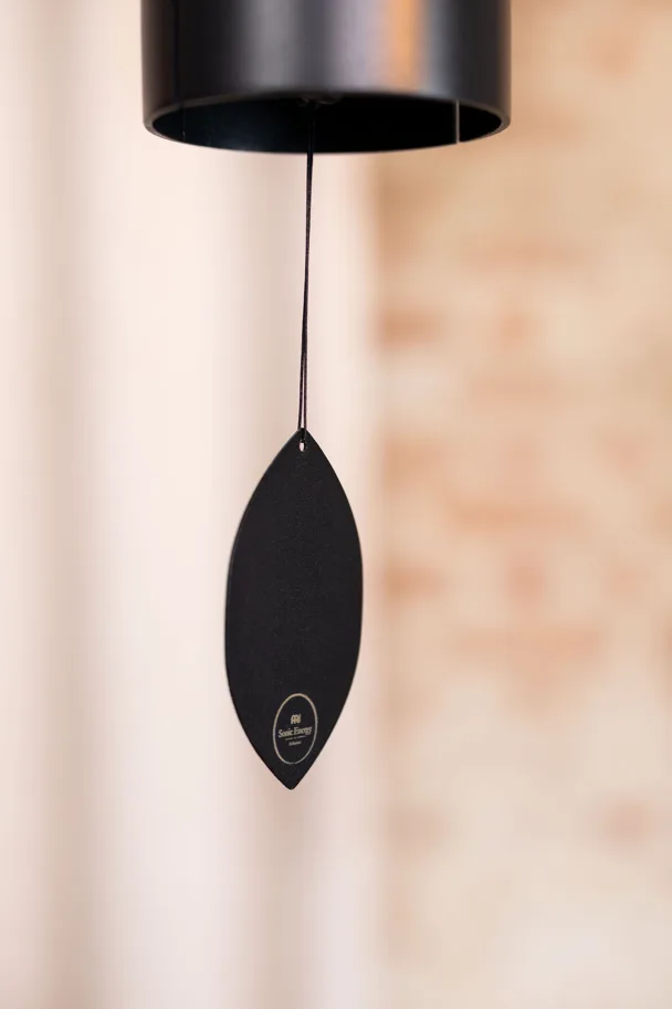 Hanging Iron Bell 18" - Black