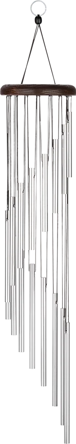 Spiral Chime 29" - Silver
