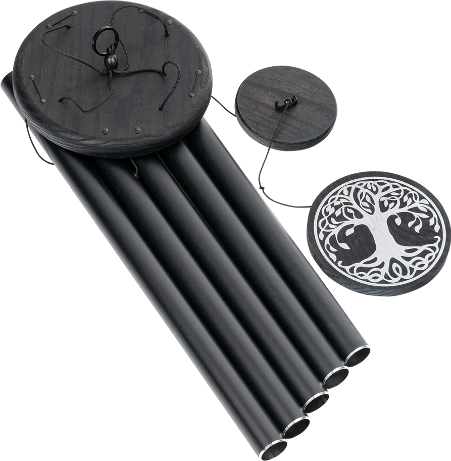 Tree of Life Meditation Chime 36" - Black