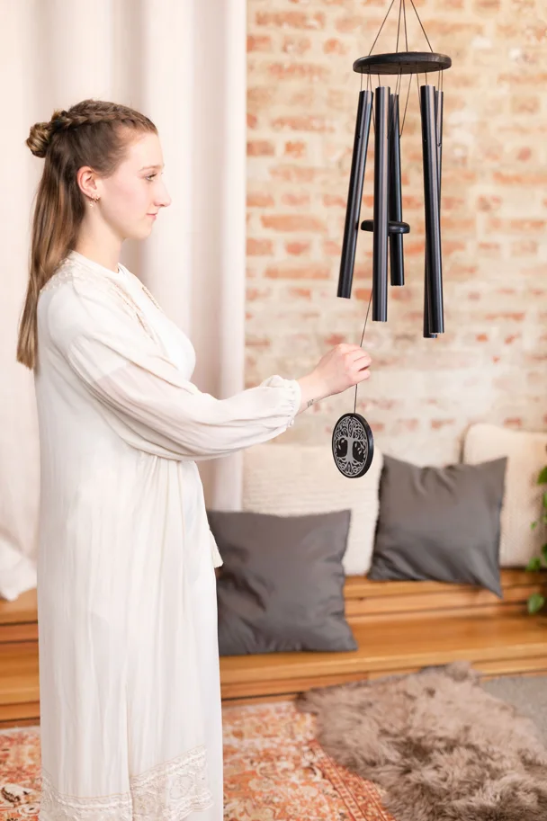 Tree of Life Meditation Chime 36" - Black