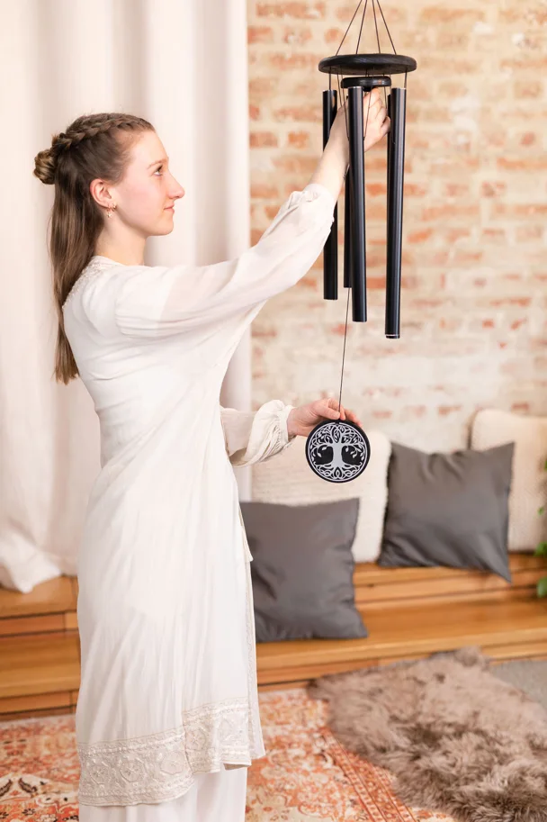 Tree of Life Meditation Chime 36" - Black