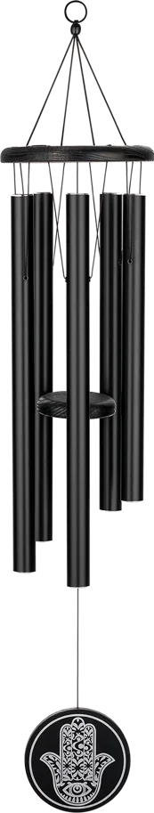 Hamsa Meditation Chime 36" - Black