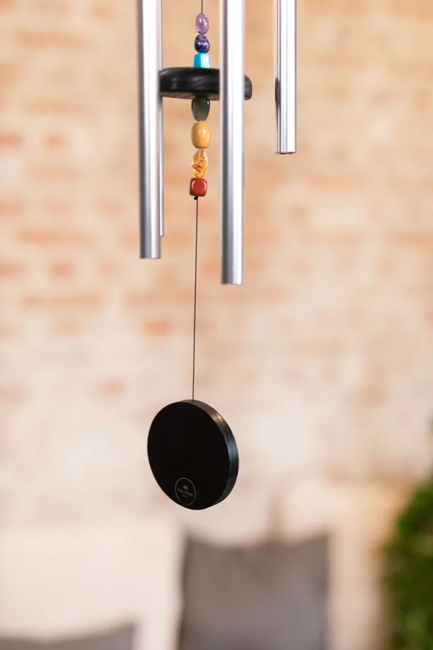 Chakra Meditation Chime 25" - Silver