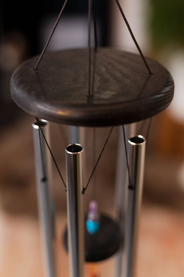 Chakra Meditation Chime 25" - Silver