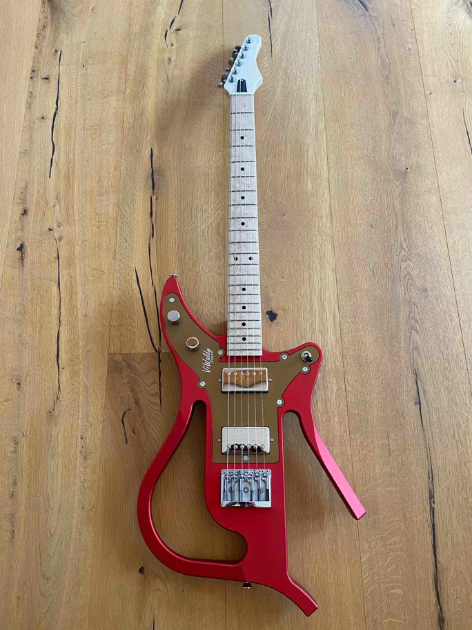 E-Gitarre ViWaldy Ben Rot/Bronze