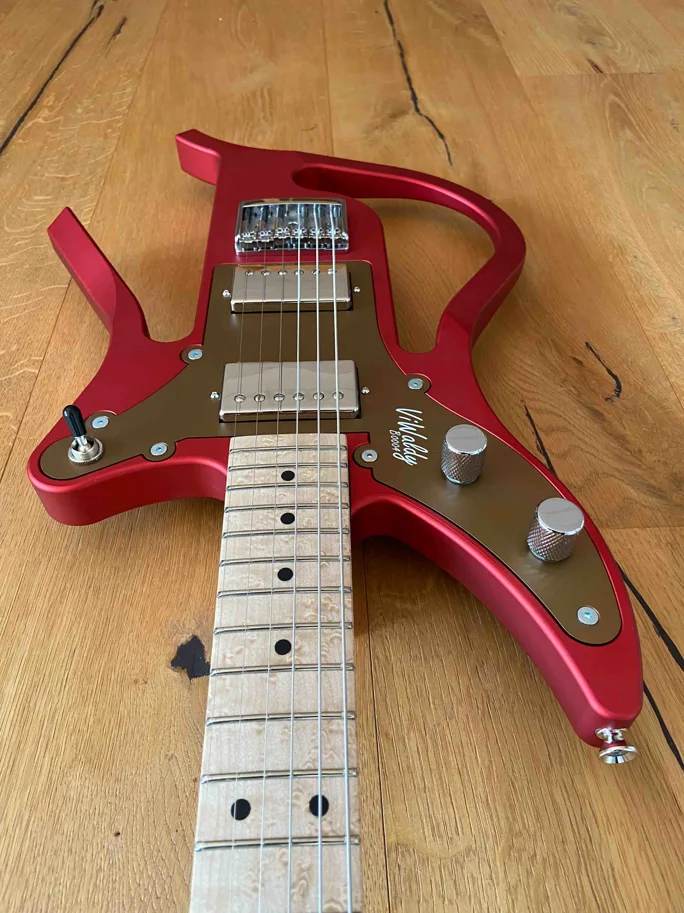 E-Gitarre ViWaldy Ben Rot/Bronze