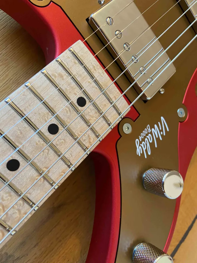 E-Gitarre ViWaldy Ben Rot/Bronze