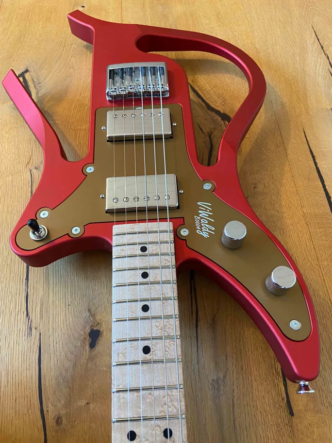 E-Gitarre ViWaldy Ben Rot/Bronze