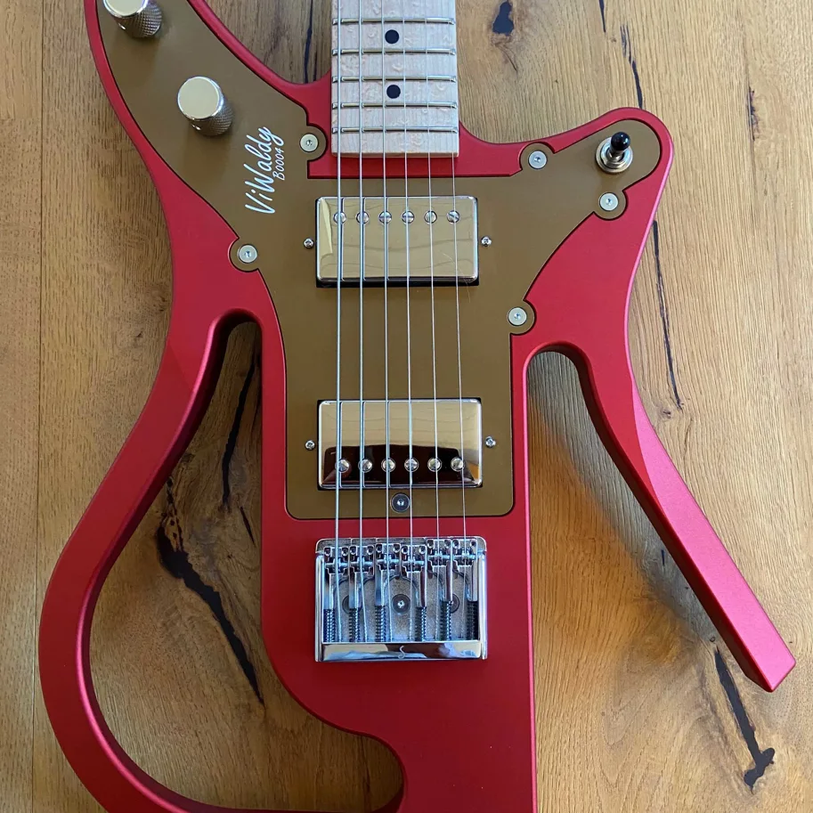 E-Gitarre ViWaldy Ben Rot/Bronze