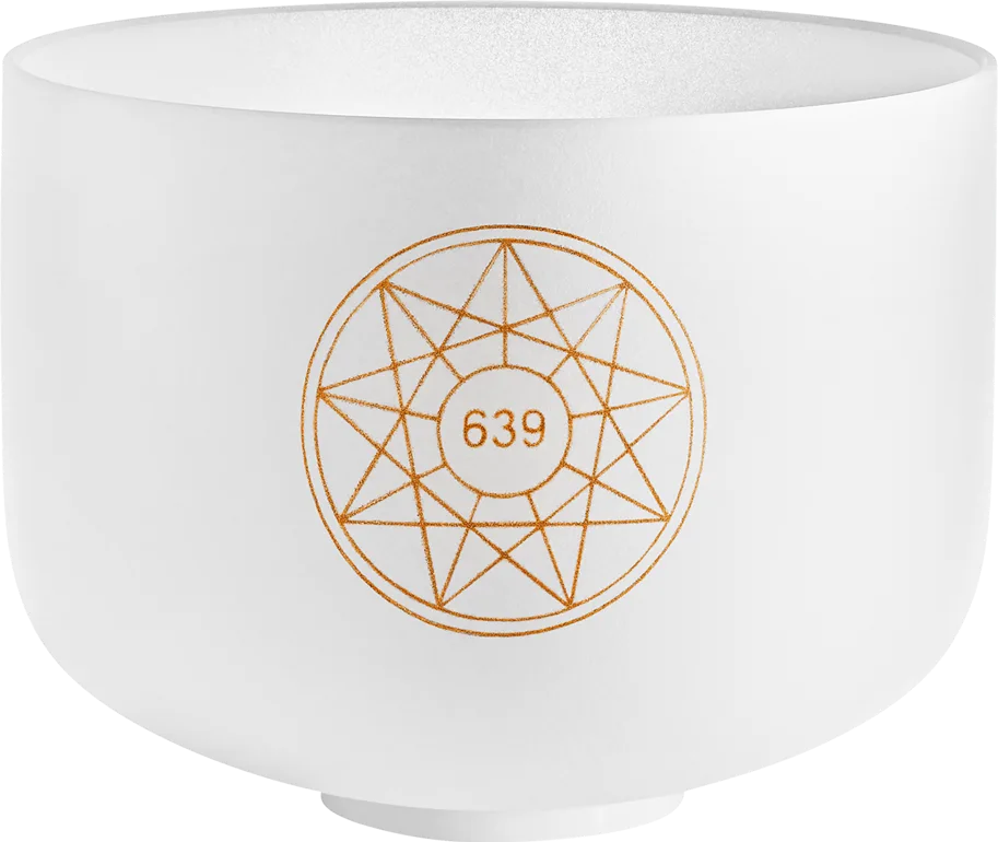 Solfeggio Crystal Singing Bowl 10" - Fa 639Hz D#4