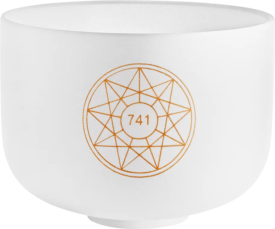 Solfeggio Crystal Singing Bowl 10" - Sol 741Hz F#4