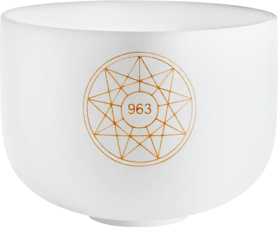 Solfeggio Crystal Singing Bowl 10" - 963Hz B4