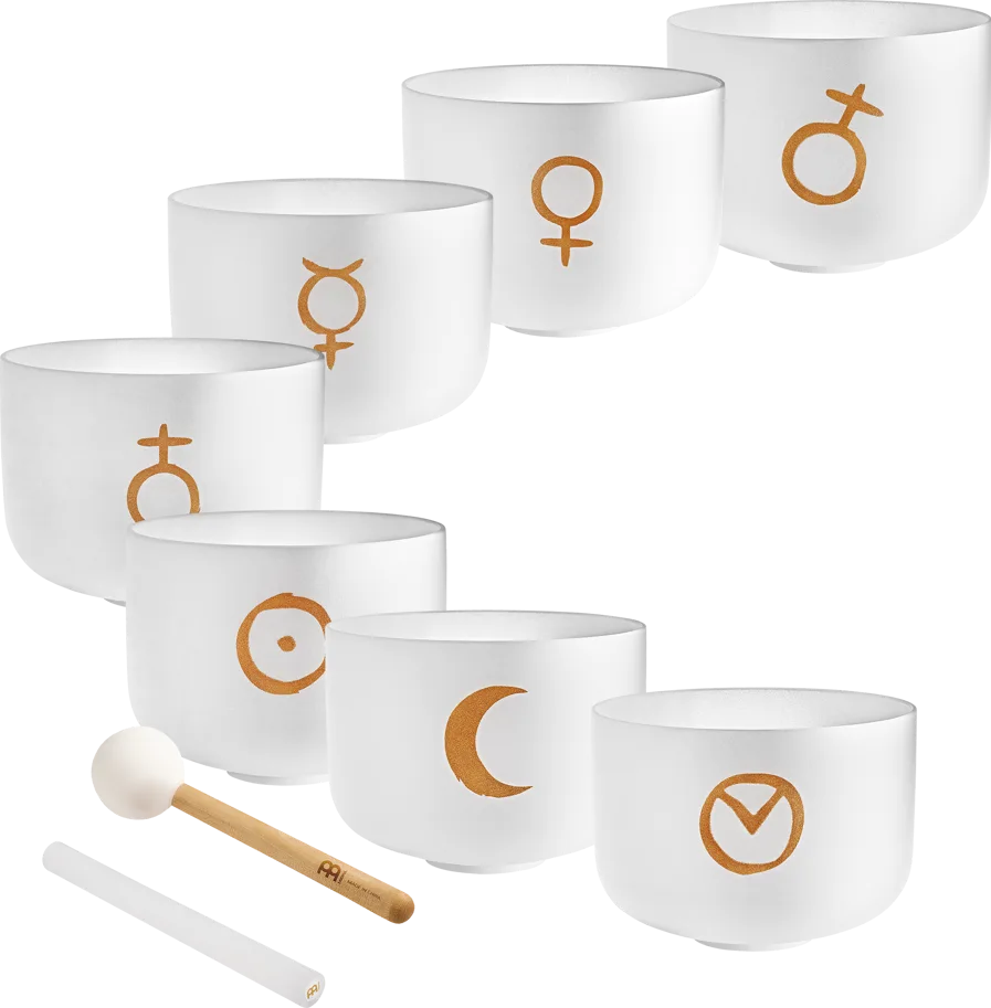 Planetary Crystal Singing Bowl Set