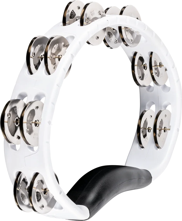 Headliner Hand ABS Tambourine - 2 Rows - white