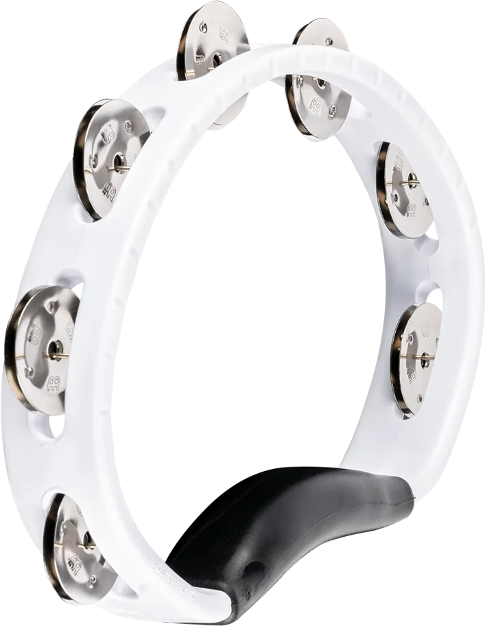 Headliner Hand ABS Tambourine 1 Row Steel - white