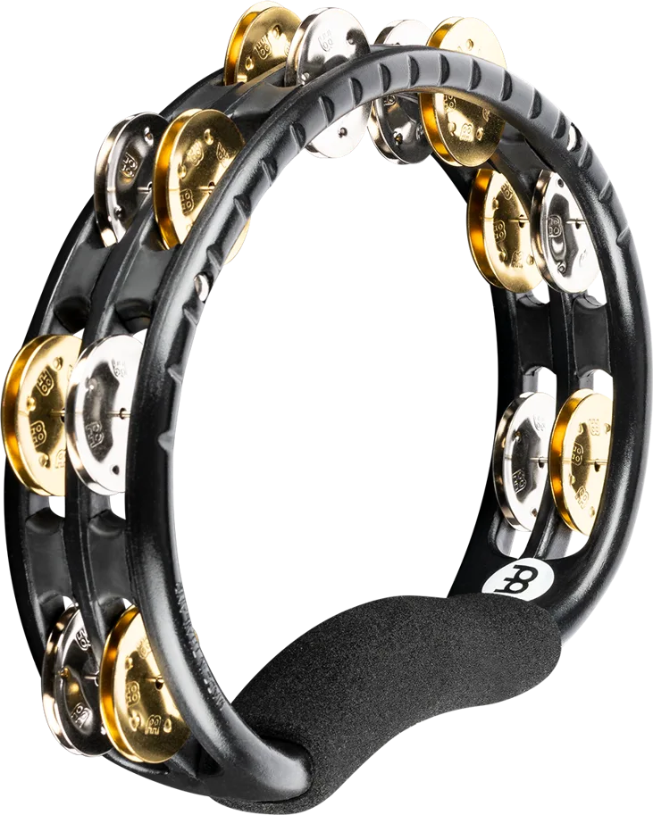 Recording-Combo Hand ABS Tambourine 2 Rows - Black