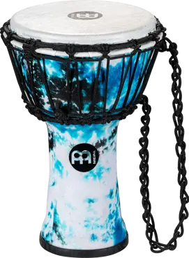 7" Junior Djembe - Galactic Blue Tie Dye