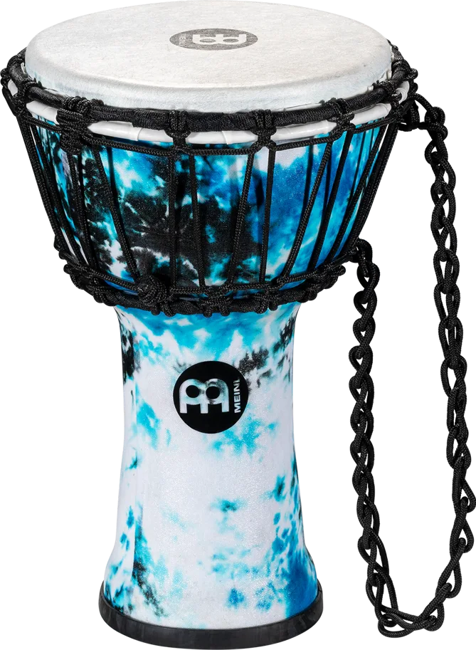 7" Junior Djembe - Galactic Blue Tie Dye