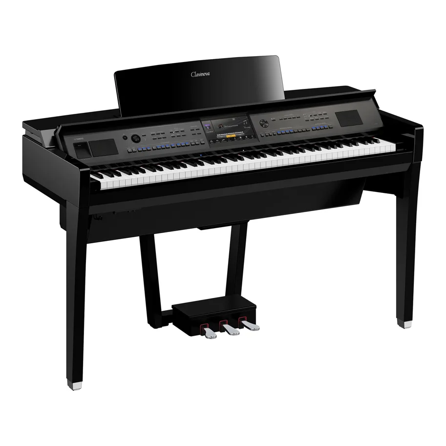 Clavinova YAMAHA CVP-909PE schwarz Glanz