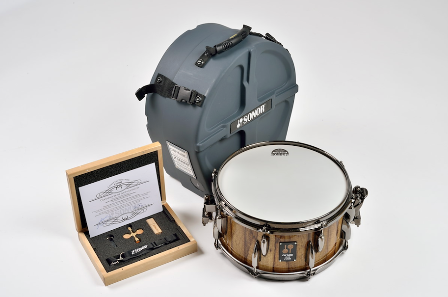 OOAK 22 1365 SDW BL Snare Drum - Black Limba