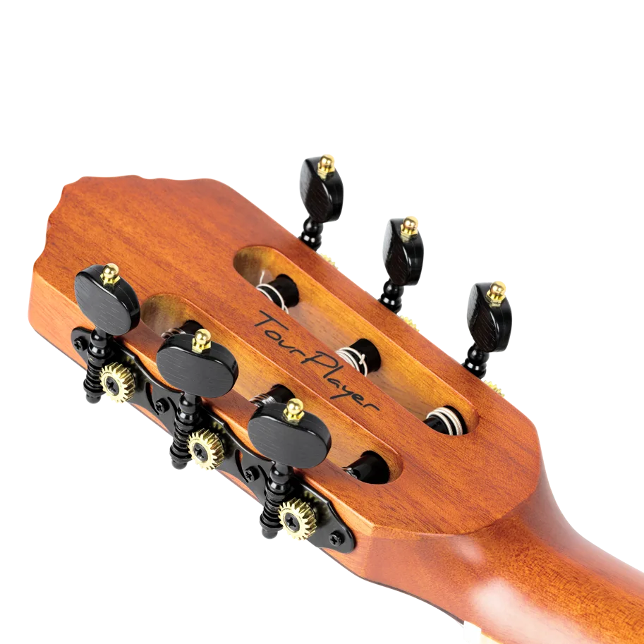 TourPlayer Deluxe Nylon Guitar - Flamed Maple Blue