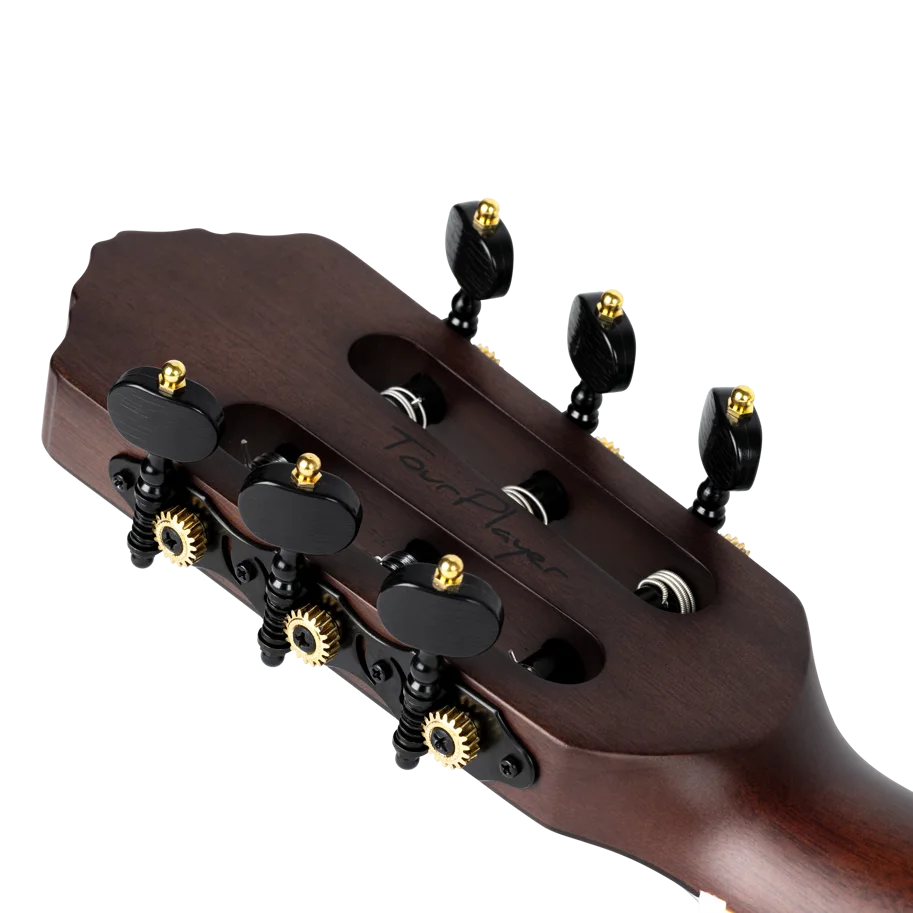 TourPlayer Deluxe Nylon Guitar - Spruce Black