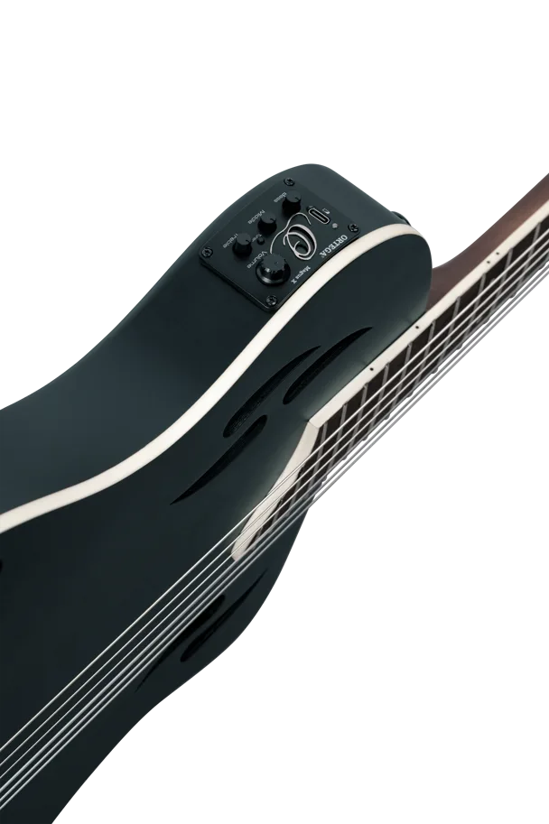 TourPlayer Deluxe Nylon Guitar - Spruce Black