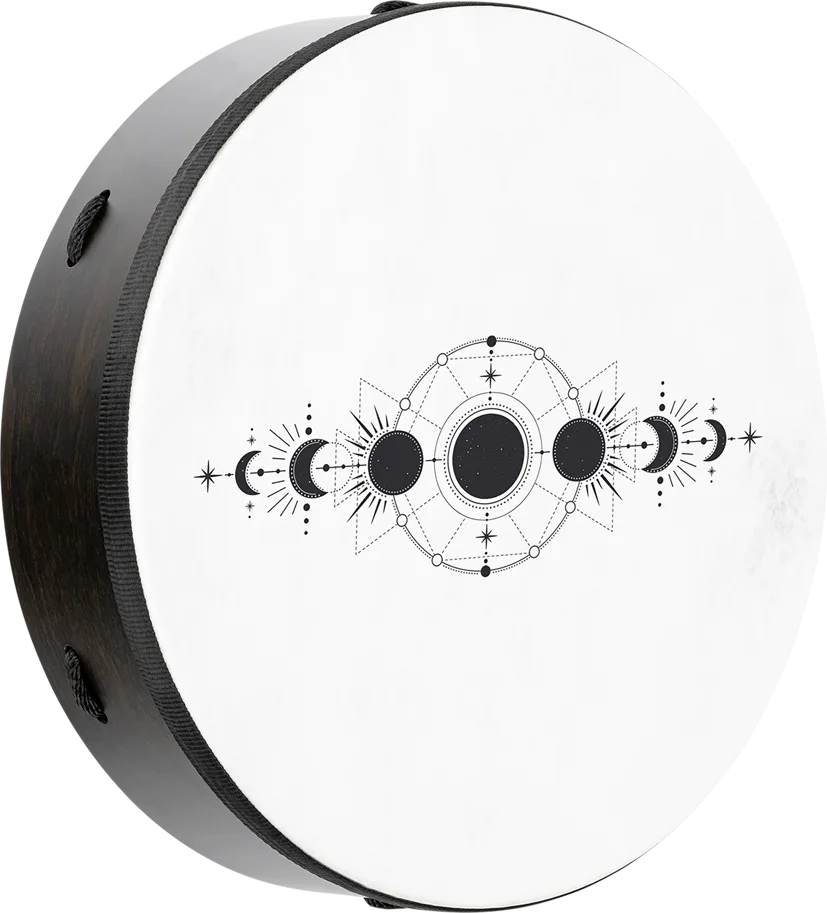 Ritual Drum 14" - Moon Phases