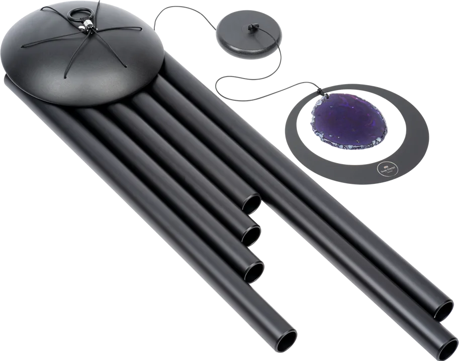 Pruple Agate Meditation Chime 50" - Black